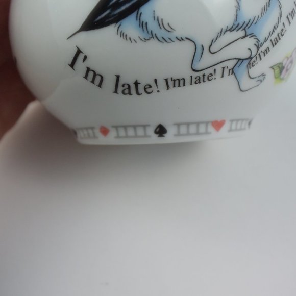 RARE FIND! Ceramic Alice in Wonderland Sugar Bowl w Lid Designed by Paul Cardew - Picture 10 of 11